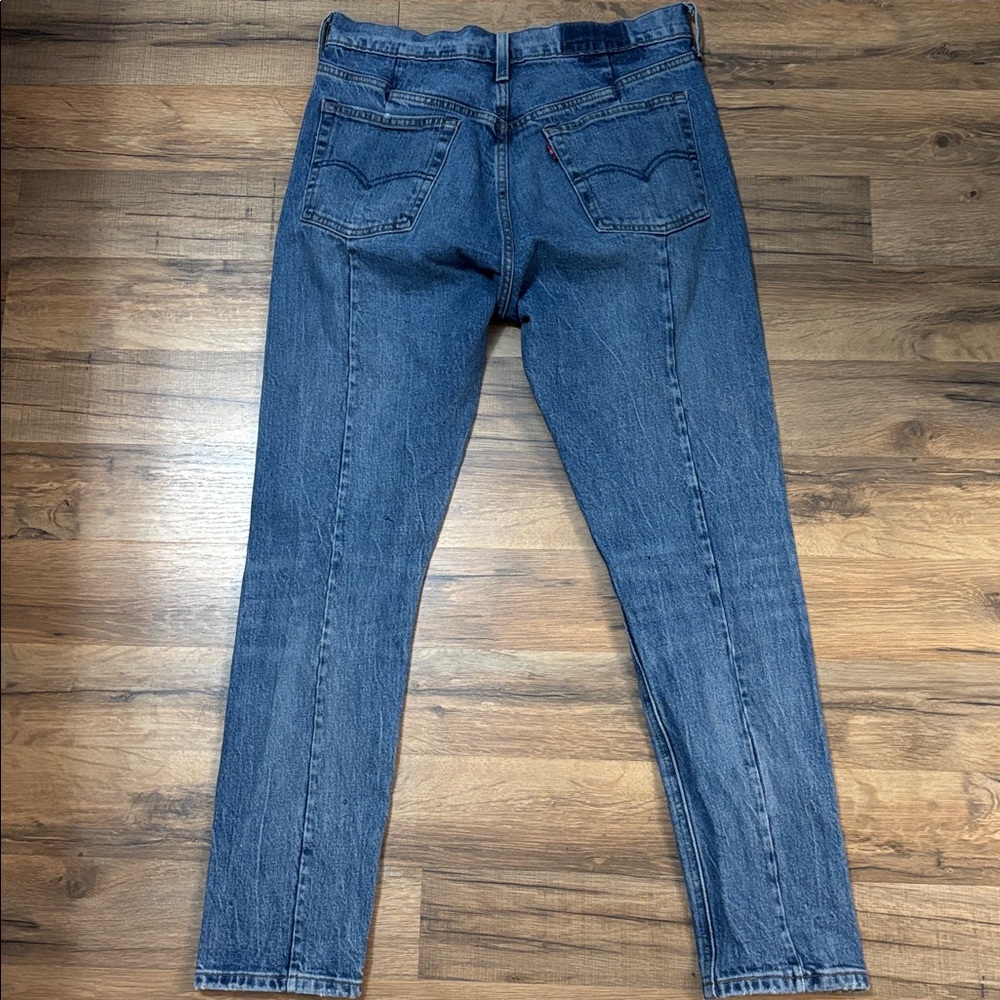 Levi’s Altered 29X28 Blue Denim Jeans Skinny Flattering Sexy Pants Bottoms Fly - Picture 8 of 10